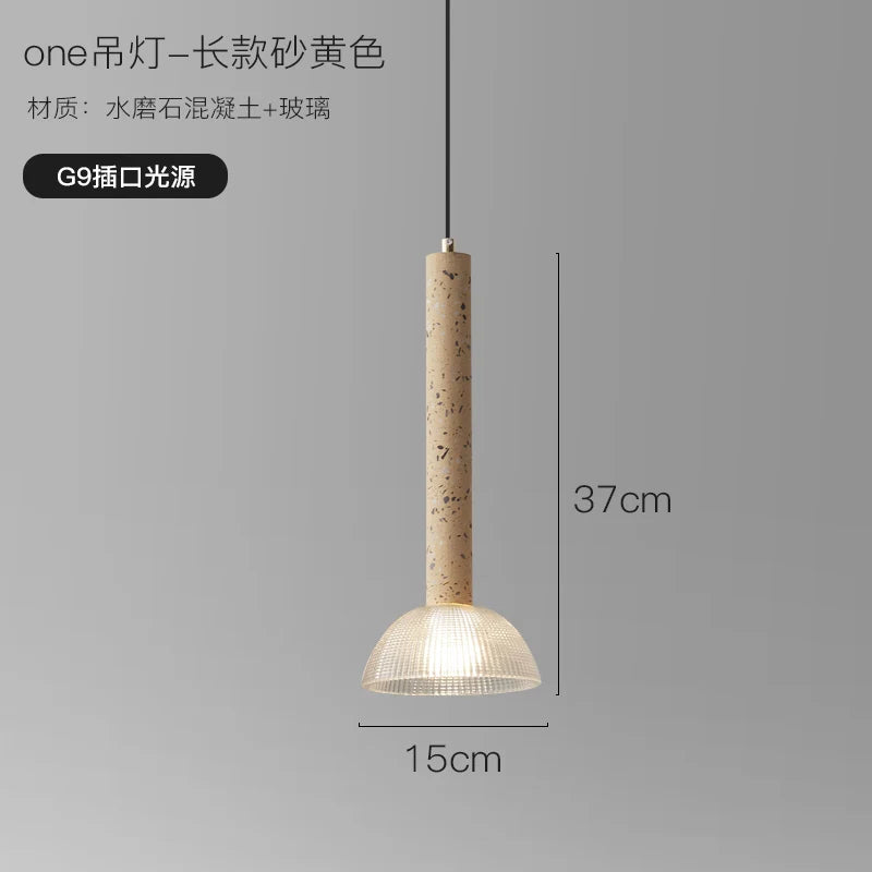 suspension en terrazzo pour cuisine et bar moderne - vue 9 sur 10