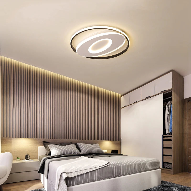plafonnier led rond moderne pour décoration intérieure lumineuse - vue 6 sur 12