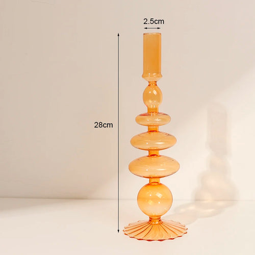 bougeoirs en verre romantiques pour mariage et décoration intérieure - vue 13 sur 13
