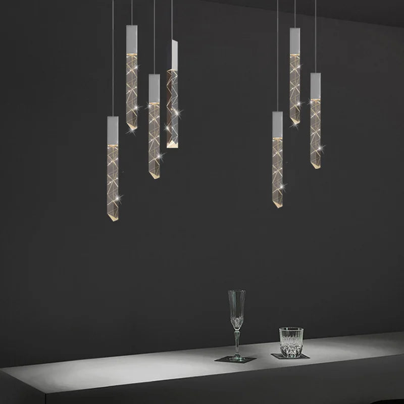 lustre moderne en cristal pour décoration intérieure élégante - vue 4 sur 15