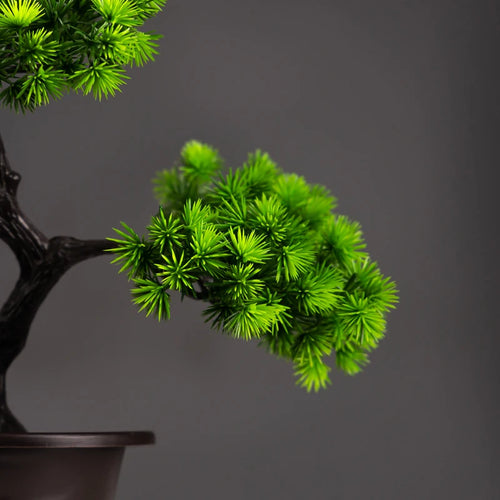 plantes de pin artificielles bonsaï pour décoration intérieure et extérieure - vue 5 sur 8