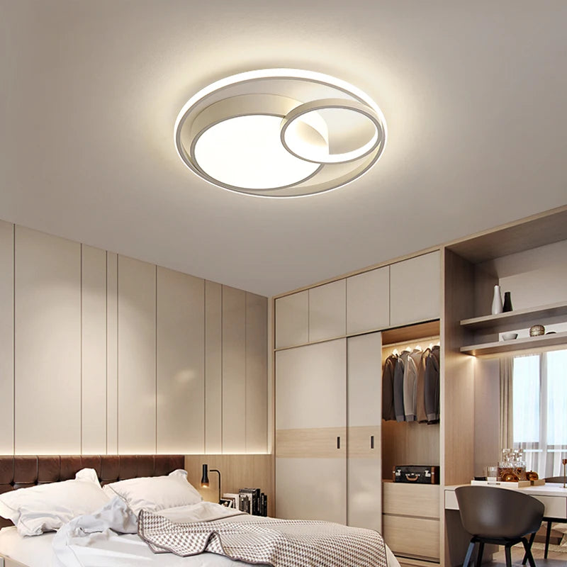 Lustre LED moderne maison intérieur luminaire déco tech - vue 6 sur 12