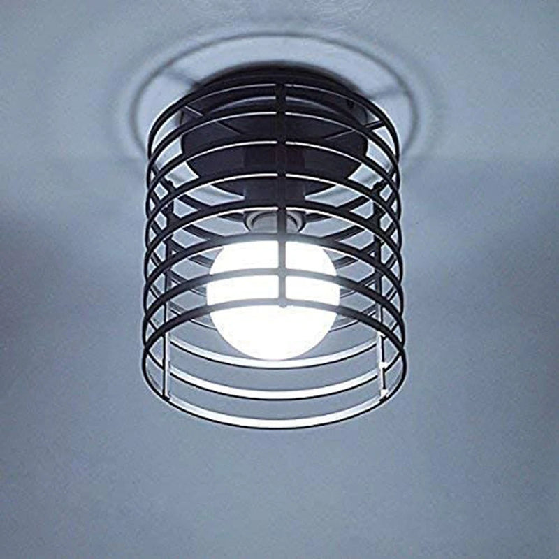 plafonnier vintage loft éclairage led cage luminaire