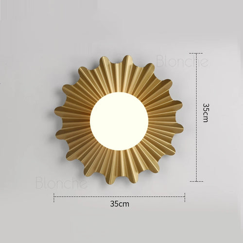 appliques murales solaires led modernes en fer nordique décoratives - vue 3 sur 7