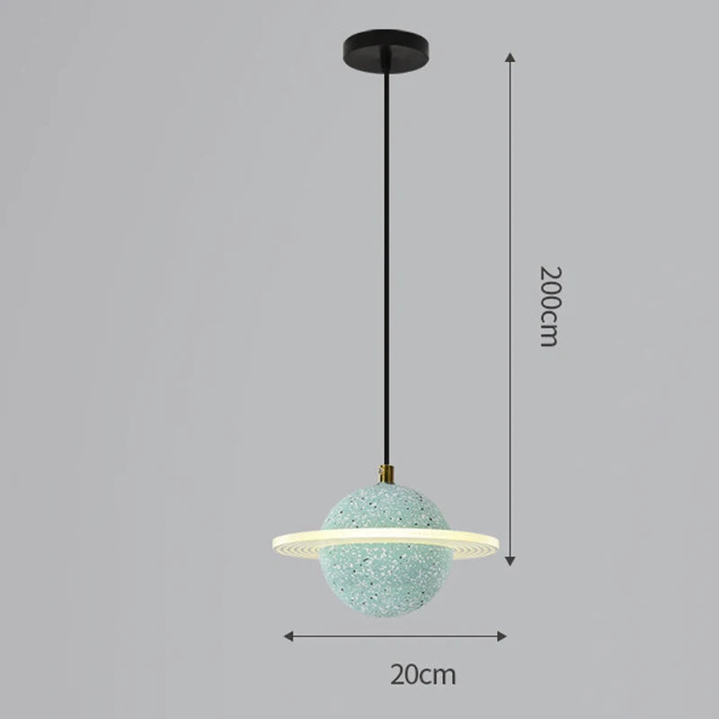suspension en résine planet pour décoration intérieure moderne - vue 9 sur 18