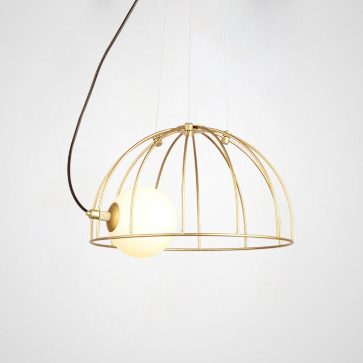 Suspension design avec abat-jour métallique ajouré Ohio - vue 8 sur 10