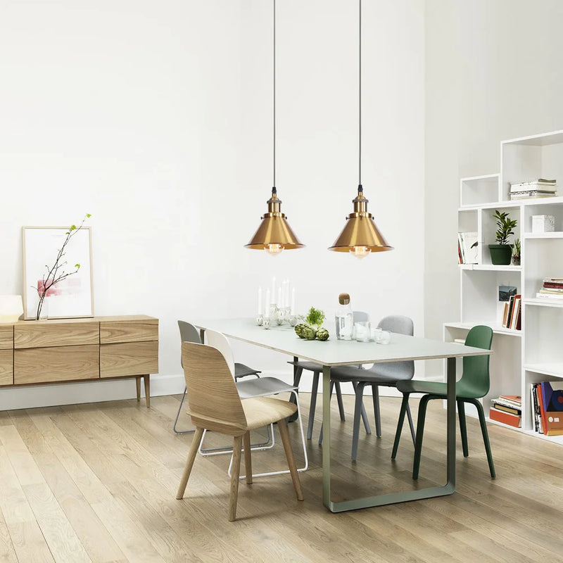 suspension vintage industrielle avec abat-jour en fer