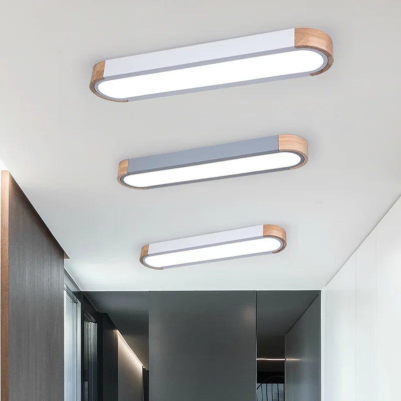 lumière led en bois style industriel pour extérieur nordique - vue 6 sur 15
