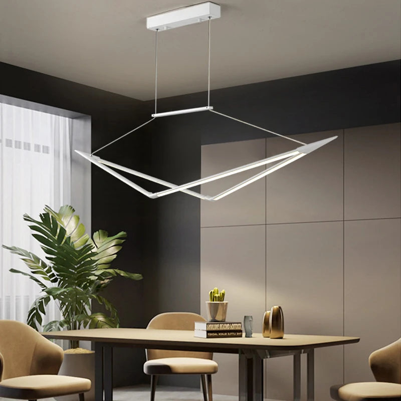 suspension led moderne dimmable pour un éclairage élégant - vue 4 sur 15