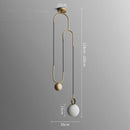 Suspension LED design en métal doré Shadow
