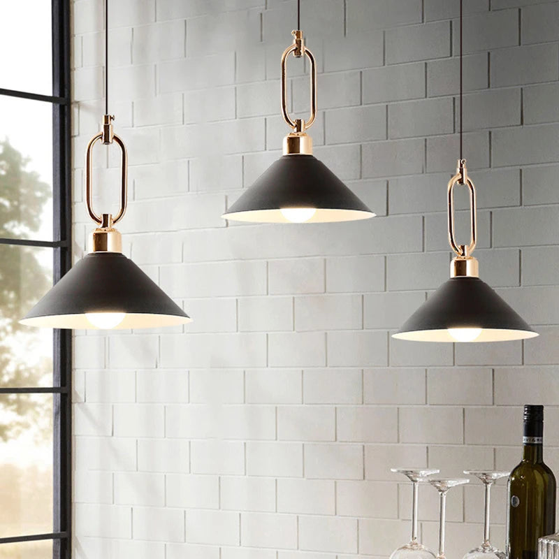 lampe suspendue métallique vantage réglable en hauteur