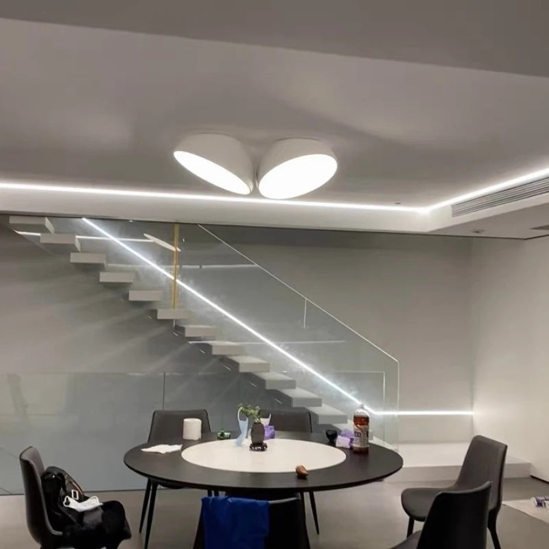 plafonnier nordique moderne pour escalier entrée loft avec télécommande led