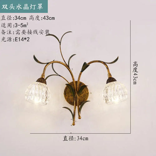 applique murale à led rétro avec fleurs pour décoration élégante - vue 11 sur 12