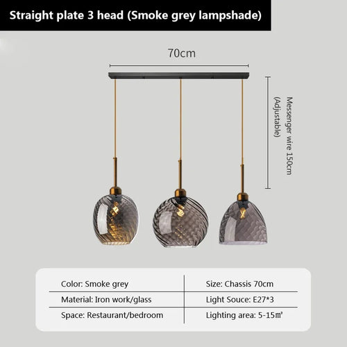 suspension moderne en verre design pour décoration intérieure - vue 20 sur 23