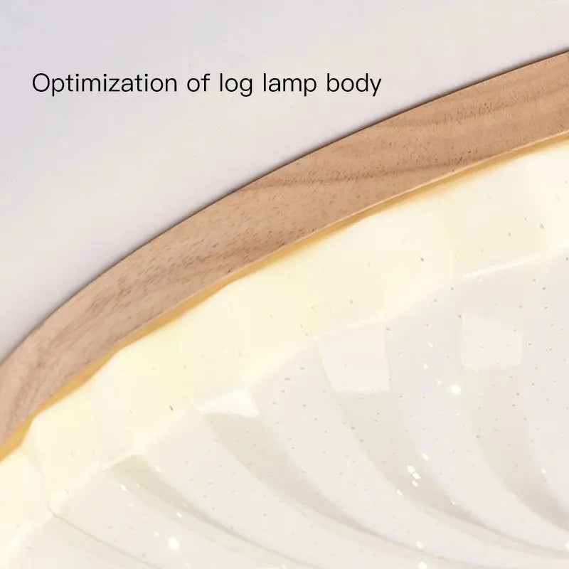 plafonnier en bois et led pour décoration intérieure moderne - vue 6 sur 10