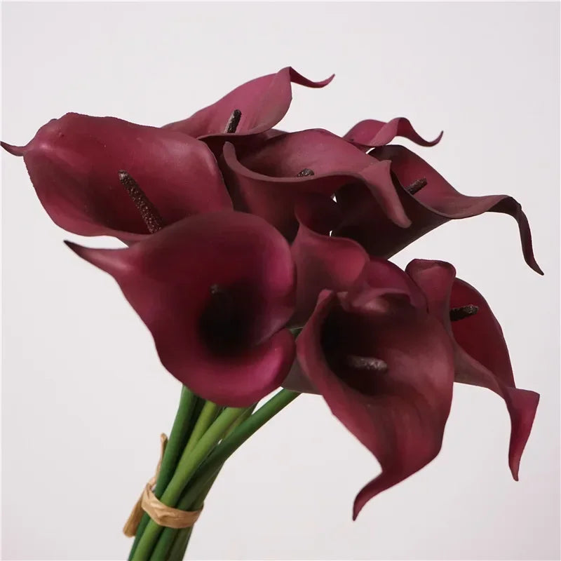 bouquet de lys calla artificiels réalistes pour décoration intérieure