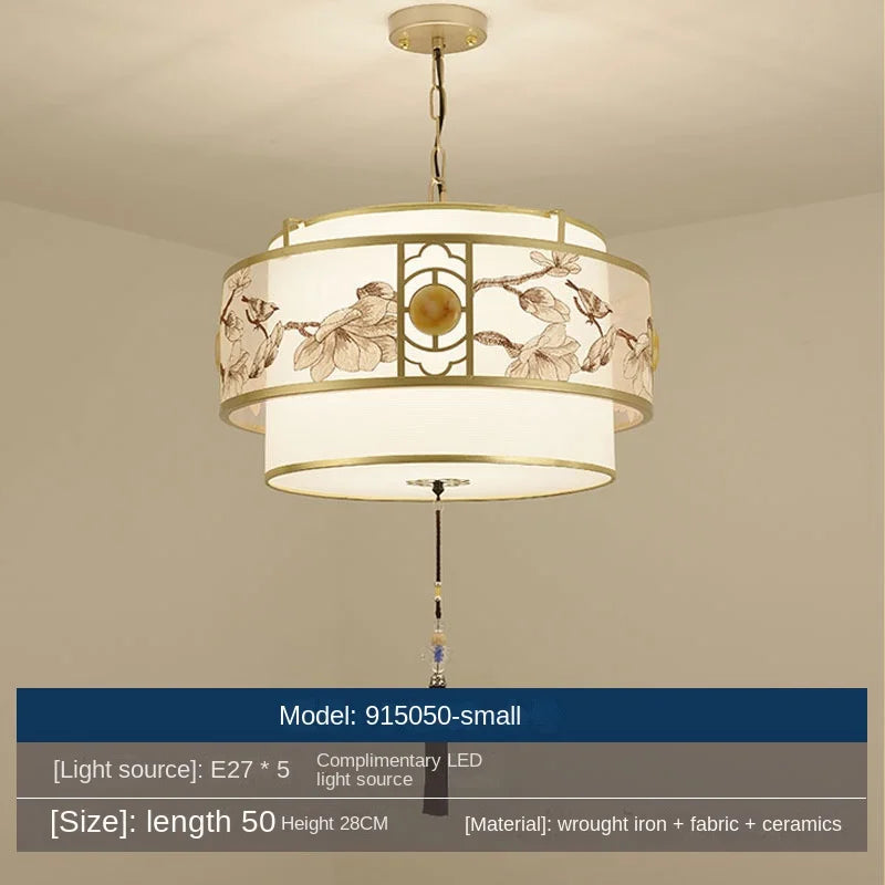 lustre restaurant chinois éclairage intérieur rétro suspension table nouvelle collection - vue 8 sur 9