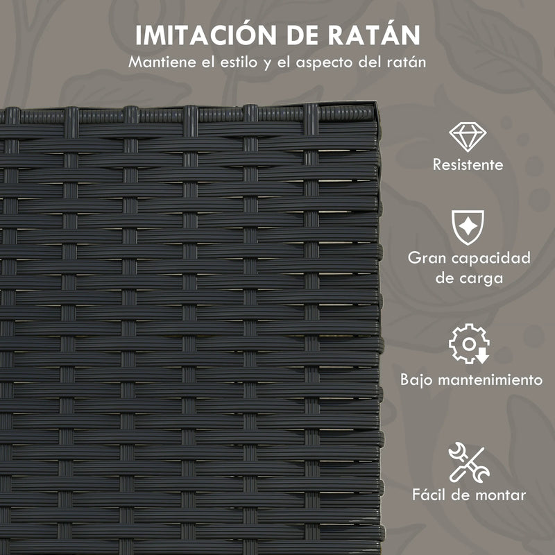 ensemble de meubles de jardin en rotin synthétique 5 pièces