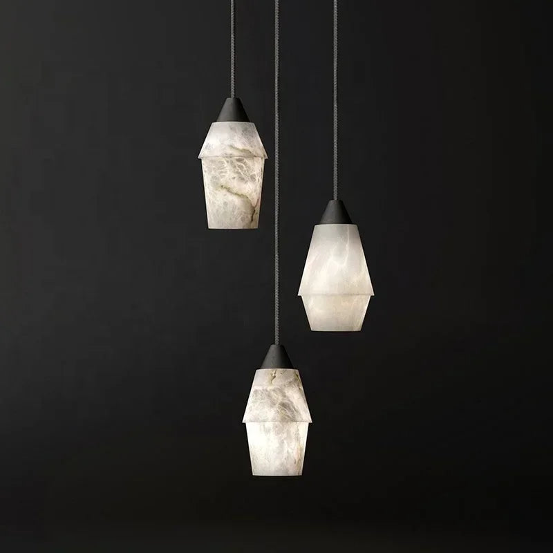 suspension moderne en marbre naturel pour décoration intérieure luxe