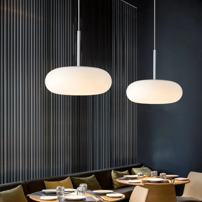 lustre nordique simple led suspendu pour éclairage décoratif - vue 2 sur 14