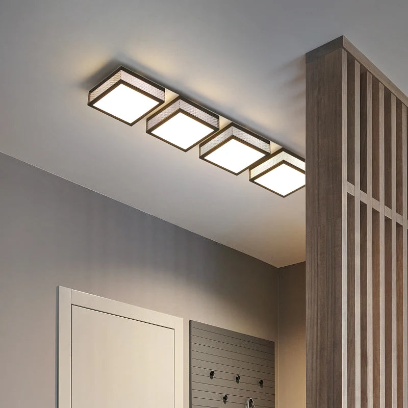 plafonnier led carré minimaliste design nordique éclairage intérieur luminaire décoratif