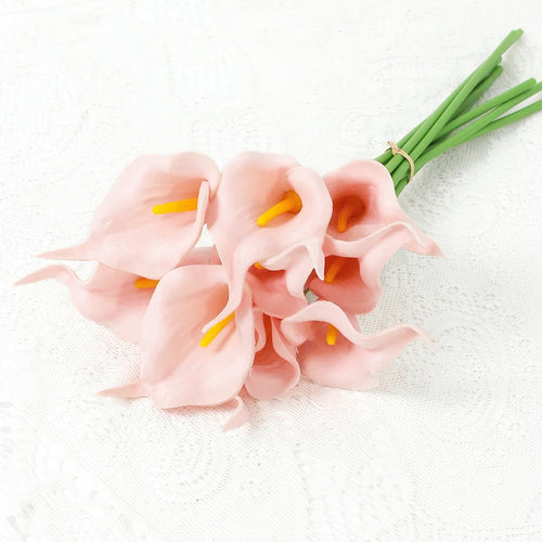 lot de fleurs artificielles lys calla pour mariage et décoration florale - vue 9 sur 23