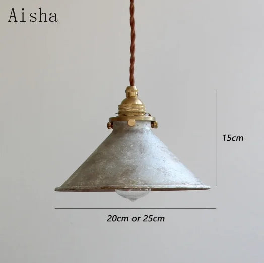 suspension en laiton au style rouille pour intérieur décoratif - vue 7 sur 9