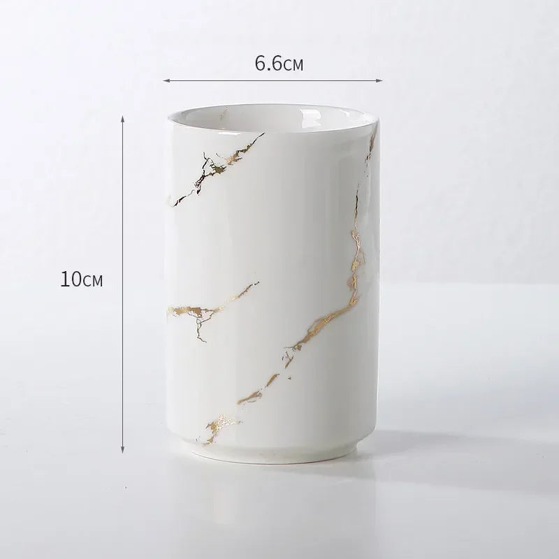 tasse en céramique pour couple porte-brosse à dents et rangement - vue 15 sur 22
