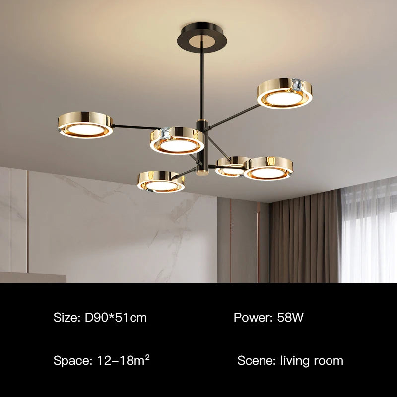 suspension led moderne au design minimaliste élégant pour intérieur - vue 14 sur 18