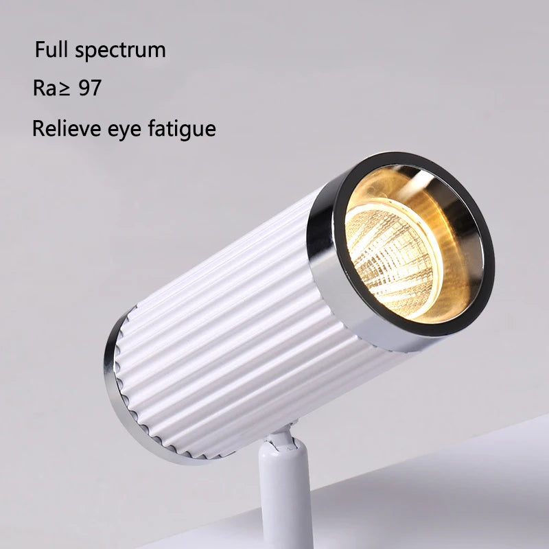 Surface Mount Cloakroom Ceiling Lamps 350 Degree Adjustable LED Spotlight Living Room Aisle Hallway Stair Ceiling Light White - vue 5 sur 14