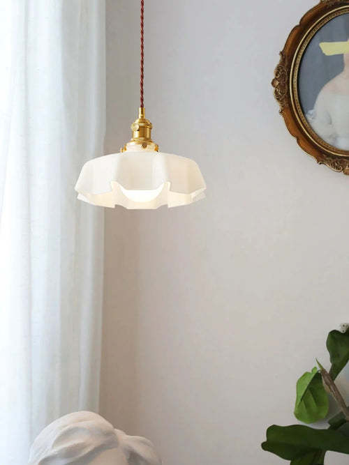 Suspension en verre fleuri pour décoration créative - vue 3 sur 9
