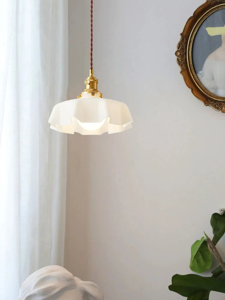 Suspension en verre fleuri pour décoration créative - vue 2 sur 9