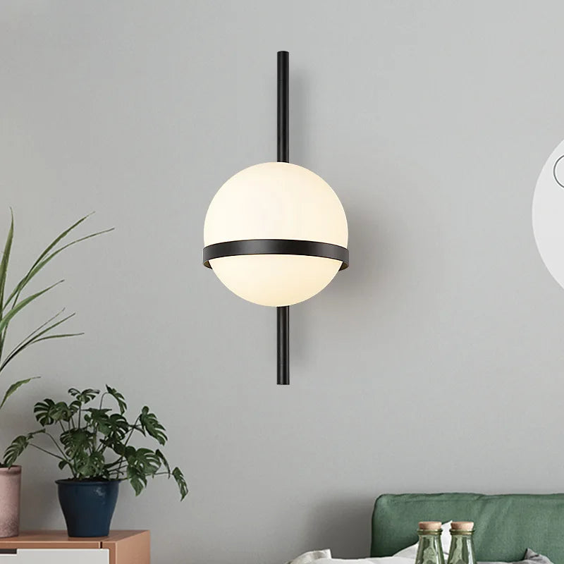 Applique led en verre intérieur moderne - vue 6 sur 10