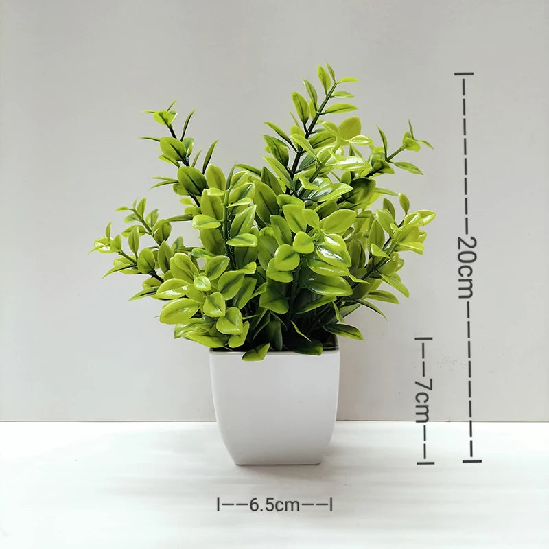 plante artificielle en pot pour décoration de bureau et jardin - vue 15 sur 45