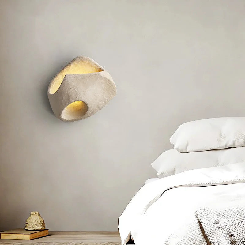 applique murale nordique wabi sabi en ciment design créatif pour décoration - vue 4 sur 14
