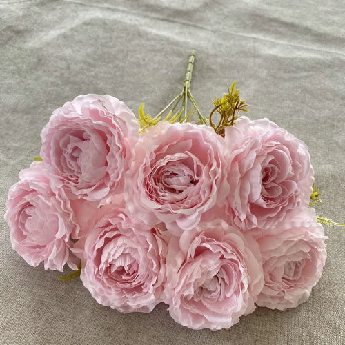 bouquet de pivoines artificielles en soie pour décoration florale - vue 15 sur 17