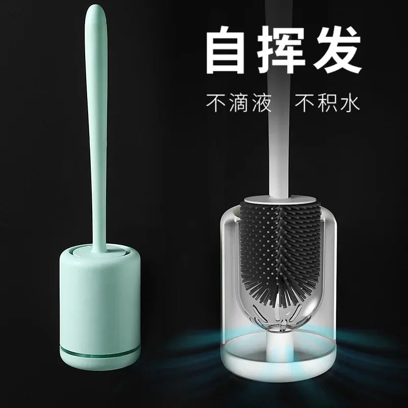 brosse de toilette murale avec support de rangement pratique - vue 5 sur 9