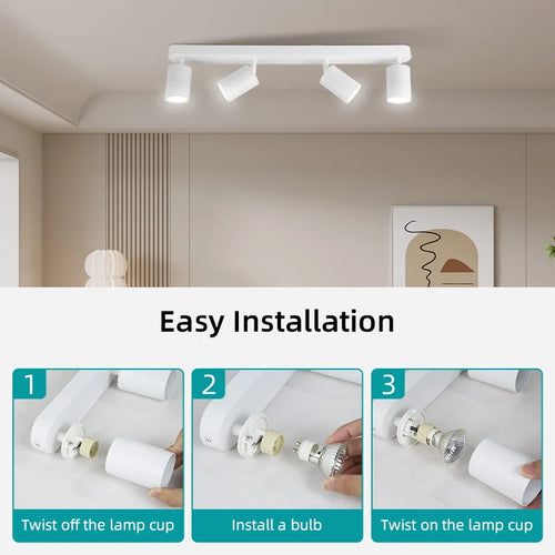 spot led sur rail pour éclairage intérieur décoratif - vue 9 sur 10