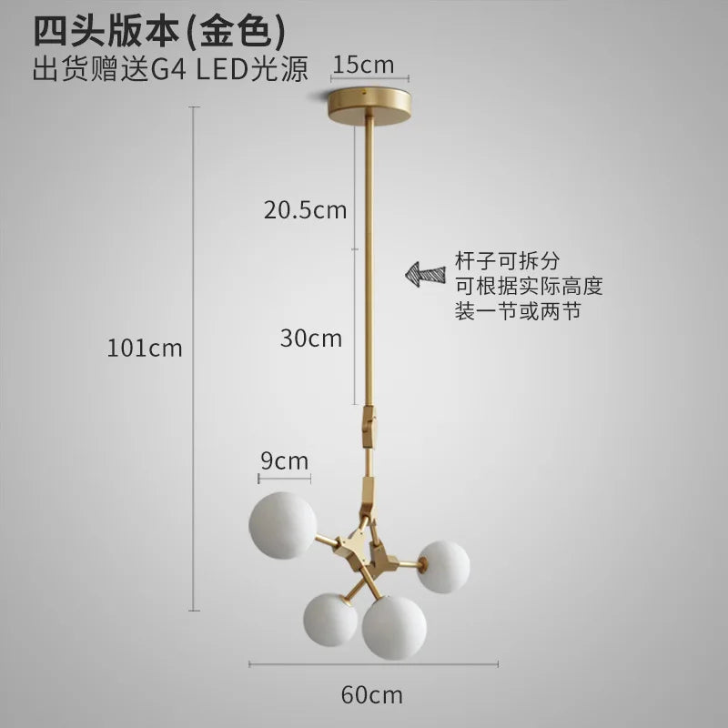 lustre moderne décoratif pour un intérieur nordique élégant - vue 12 sur 16