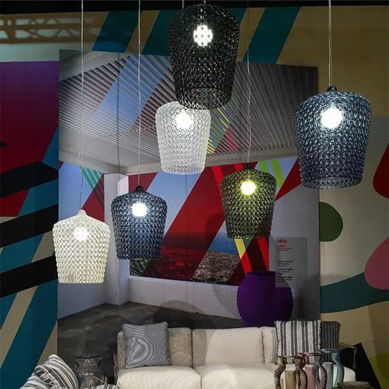 lustre suspendu à led en acrylique design nordique pour éclairage intérieur - vue 3 sur 16