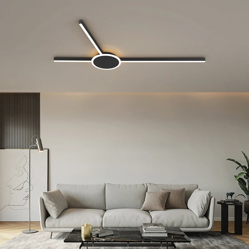plafonnier LED décoratif géométrique pour intérieur moderne - vue 4 sur 12