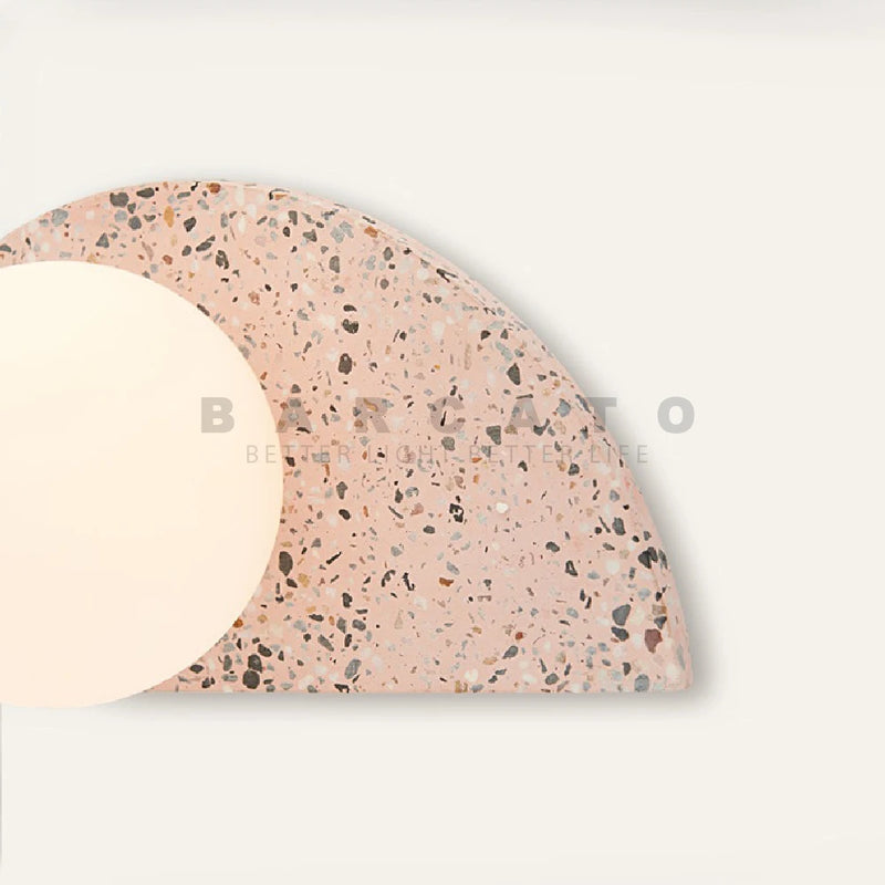 applique led terrazzo japonais rétro foyer