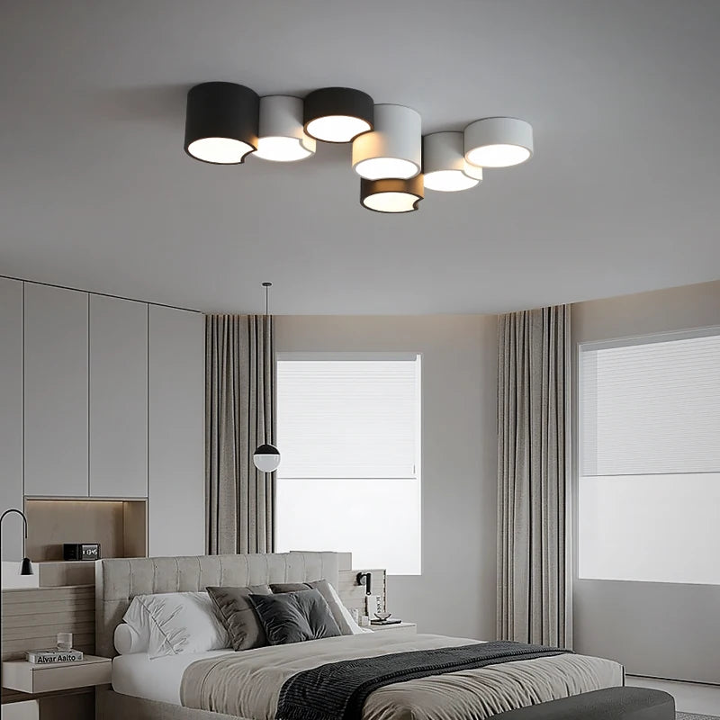 Lustre Lumières Géométrique Simple Moderne Luminaire Décor