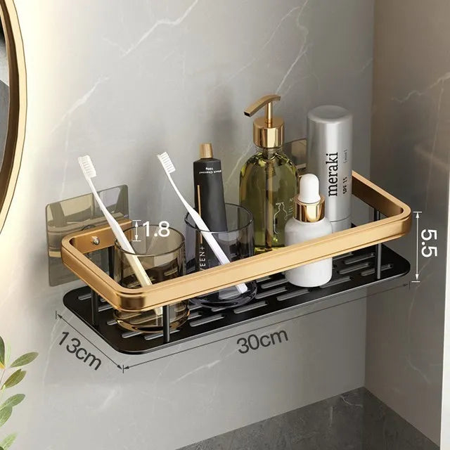 étagères murales de luxe antirouille pour accessoires de bain - vue 13 sur 17
