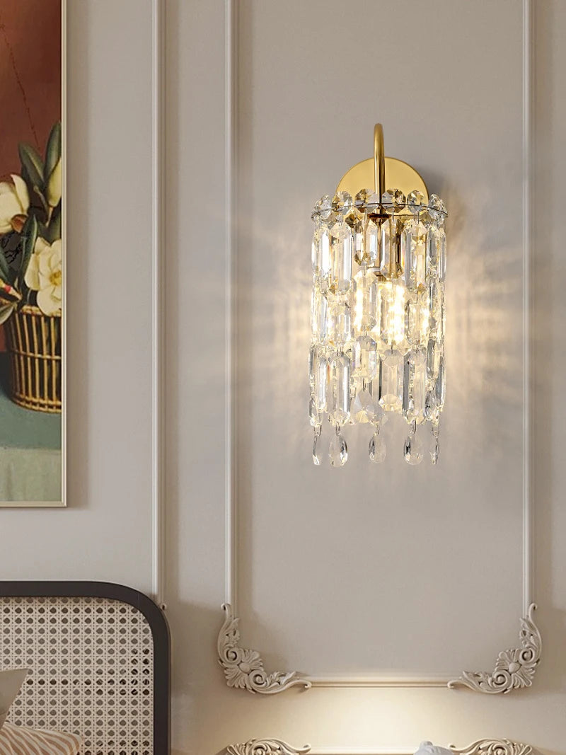 applique murale led en cristal pour intérieur élégant - vue 6 sur 7