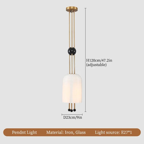 lustre en verre design wabi-sabi pour une décoration moderne - vue 8 sur 10