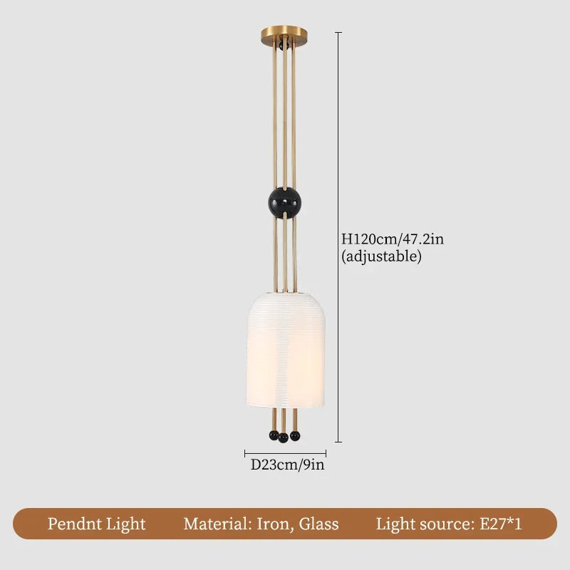 lustre en verre design wabi-sabi pour une décoration moderne - vue 7 sur 10