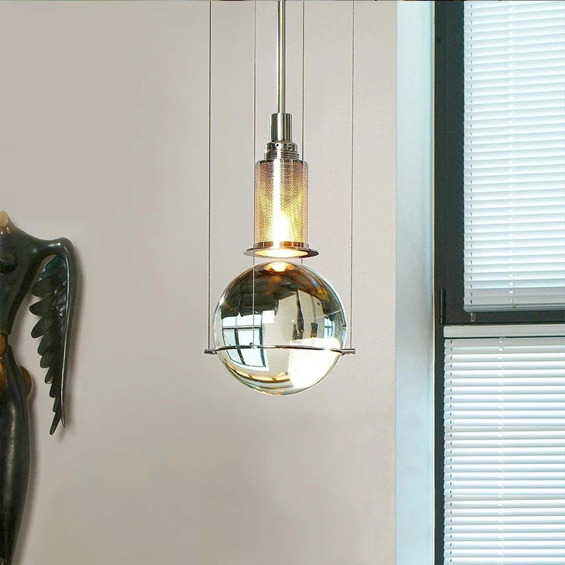 lustre moderne en verre pour décoration intérieure élégante - vue 5 sur 7