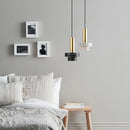 Suspension LED en marbre décorative pour divers espaces