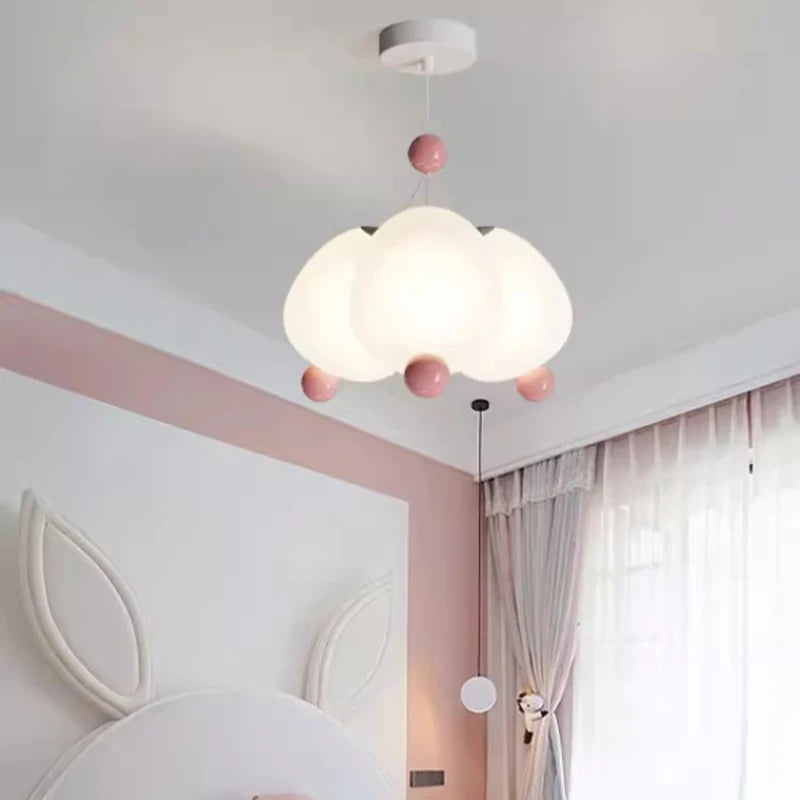lustre moderne mignon pour chambre de petite fille décor enfant - vue 4 sur 7